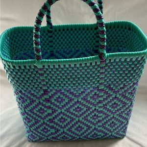 Hand Crafted Tote Bag from Mexico/ hecha con manos artesanales lista para su uso